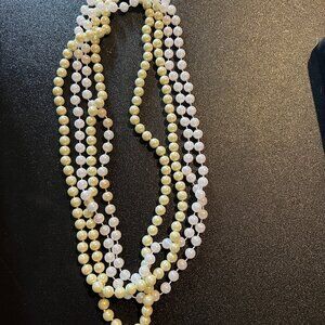 Vintage Pearls 2 Strands 23.5" long Estate Find